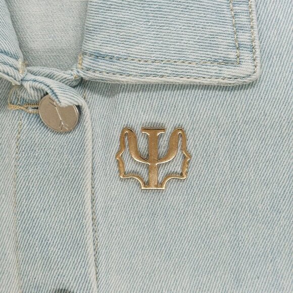 Unbranded Other - ⭐Psychology Psi Symbol Brooch Psychiatrist Pin Badge on Medical Doctor Nurse New